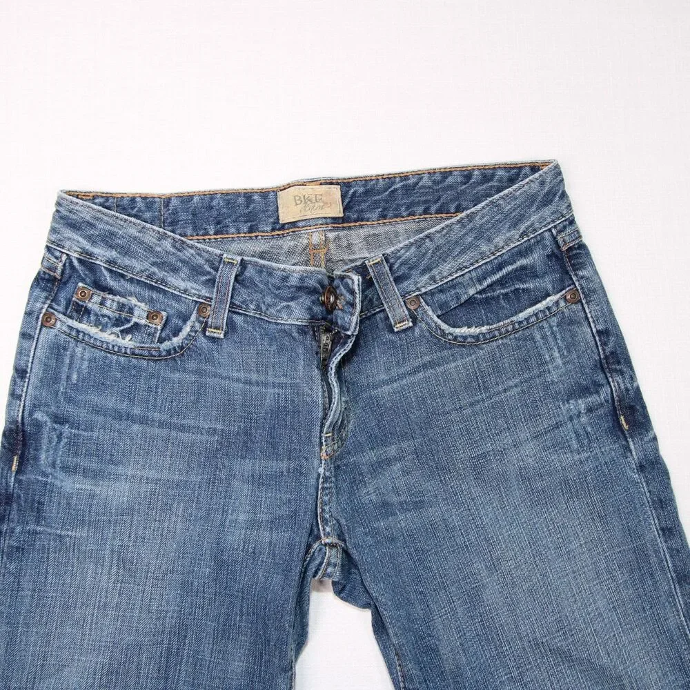 BKE Denim Medium Wash Blue Jean Bermuda Shorts Women's Size 27